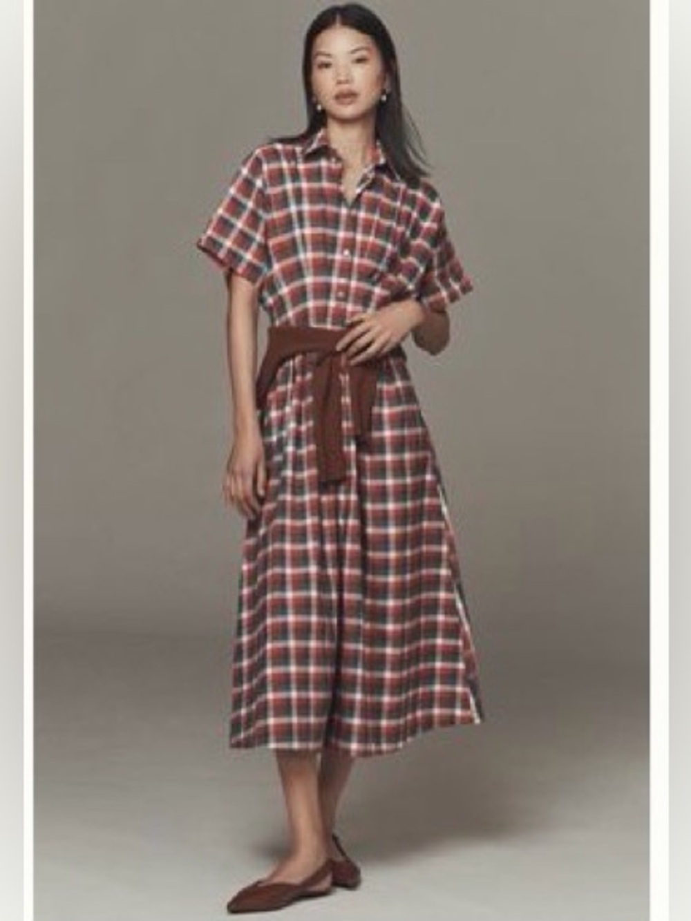 Anthropologie Tobie Shirt Dress by Exquise- XXS (Raspberry Color)